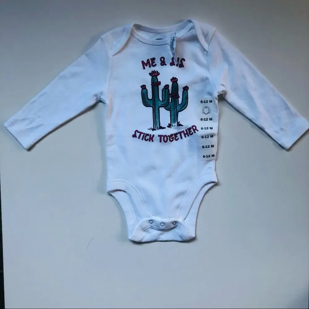 Old Navy Baby Graphic Long Sleeve Onesie 6-12M